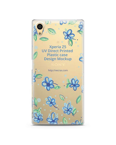 Sony Xperia Z5- UV PC Clear Mobile Case Design Mockup 2015