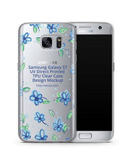 Samsung Galaxy S7 UV TPU Clear Mobile Case Design Mockup 2016