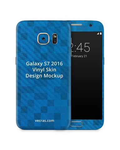 Samsung Galaxy S7 Mobile Vinyl Skin Design Mockup