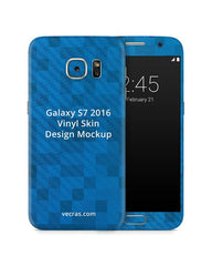 Samsung Galaxy S7 Mobile Vinyl Skin Design Mockup 