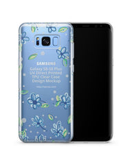 Samsung Galaxy S8-S8 Plus UV TPU Clear Mobile Case Design Mockup 2017
