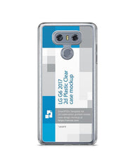 LG G6 2d Clear Mobile Case Design Mockup 2017