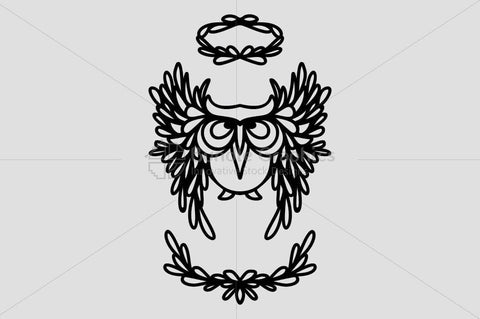 Angel Owl - Creative Graphic of Bird