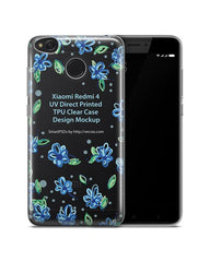 Xiaomi Redmi 4-4x UV TPU Clear Mobile Case Design Mockup 2017