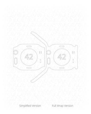 Apple Watch 42mm Series 2 Vinyl Skin Vector Cut File Template 2015