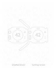 Apple Watch 42mm Series 2  Vinyl Skin Vector Cut File Template 2015