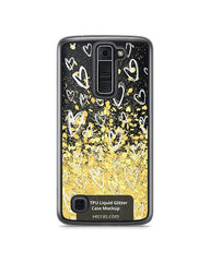 LG K7 UV TPU Liquid Glitter Case Design Mockup 