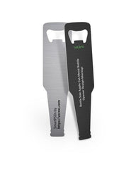 Bottle Size Apple Cut Metal Bottle Opener Design Mockup