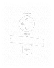 Amazon Echo & Power Adaptor Vinyl Skin Vector Cut File Template 2017