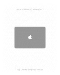 Apple MacBook 12 Inch Vinyl Skin Vector Cut File Template 2017