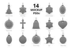 Christmas Ornaments Design Mockups Pack