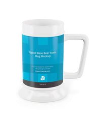 Flared Base Beer Stein Mug Mockup
