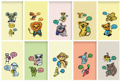 Friends Fun Chat Cartoon Animal Graphic Pack