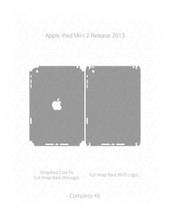Apple iPad Mini 2 Vinyl Skin Vector Cut File Template 2013