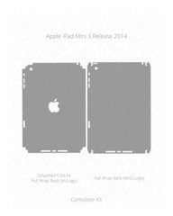 Apple iPad Mini 3 Vinyl Skin Vector Cut File Template 2014