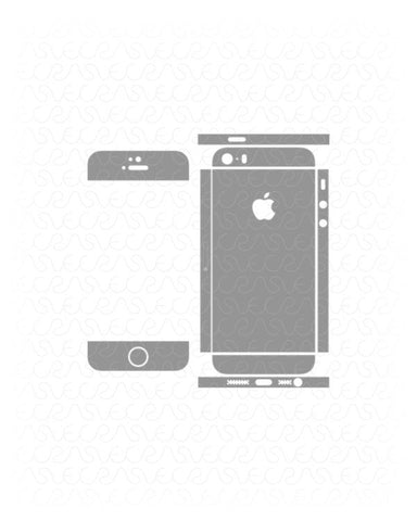 Apple iPhone 5S & SE Vinyl Skin Cut File Template 2013/2016