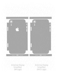 Apple iPhone XR Vinyl Skin Vector Cut File Template 2018