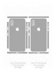 Apple iPhone Xs Vinyl Skin Vector Cut File Template 2018
