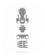 DJI Mavic Air Drone Vinyl Skin Vector Cut File Template 2018