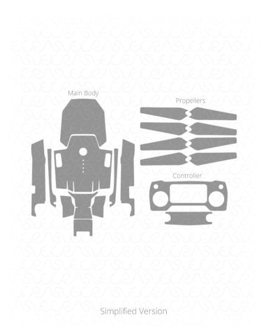 DJI Mavic Pro Drone Vinyl Skin Vector Cut File Template 2016