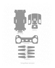 DJI Spark Drone Vinyl Skin Vector Cut File Template 2017