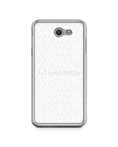 Samsung Galaxy J7 V (2017) 2d Clear Mobile Case Design Mockup