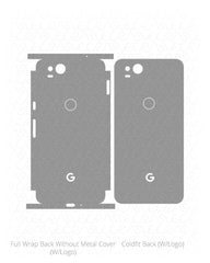 Google Pixel 2 Vinyl Skin Cut File Template 2017