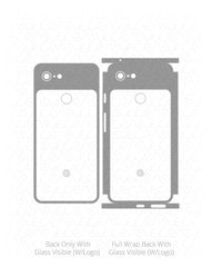 Google Pixel 3 Vinyl Skin Cut File Template 2018