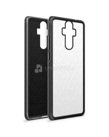 Huawei Mate 9 2d RubberFlex Case Mockup 2017 (Front-Back Angled)