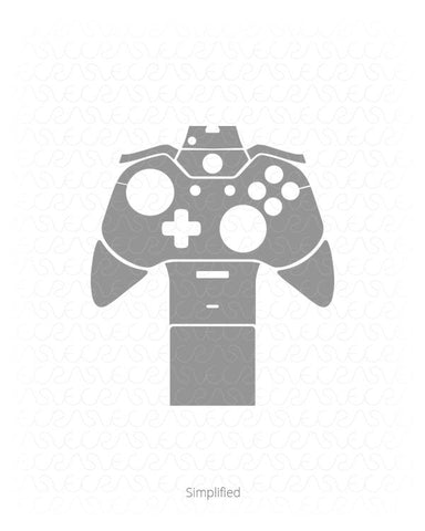 Microsoft Xbox One Gaming Controller Vinyl Skin Vector Cut File Template 2014