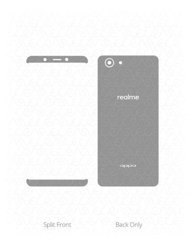 Oppo Realme 1 Vinyl Skin Vector Cut File Template 2018