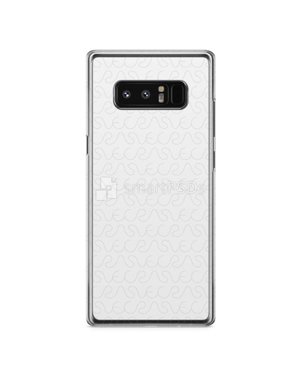 Samsung Galaxy Note 8 2d Clear Mobile Case Design Mockup 2017