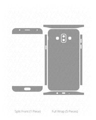 Samsung Galaxy J7 Duo Vinyl Skin Vector Cut File Template 2018