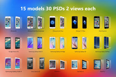 Tempered Glass Presentation Images for Mobile and Tablets in PSDs