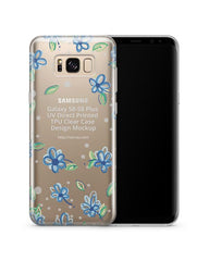 Samsung Galaxy S8-S8 Plus UV TPU Clear Mobile Case Design Mockup 2017