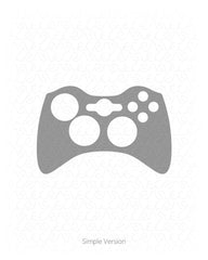 Microsoft Xbox 360 Gaming Controller Vinyl Skin Vector Cut File Template 2005-2014