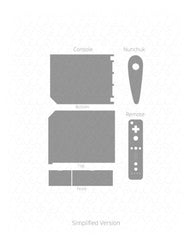 Nintendo Wii Vinyl Skin Cut File Template 2006