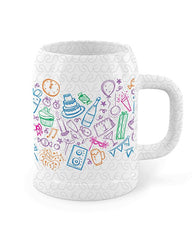 Root Beer Style Ceramic Mug Stein Mockup
