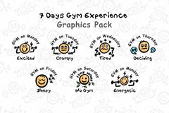 7 Days Gym Begginner Level / Graphics Pack