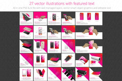 Vinyl Skins Feature Graphics Illustrations Pack