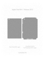 Apple iPad Mini 1 Vinyl Skin Vector Cut File Template 2012