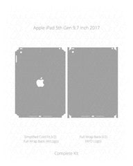Apple iPad 5th Gen 9.7 Inch Vinyl Skin Vector Cut File Template 2017 & 2018