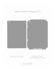 Apple iPad Mini 3 Vinyl Skin Vector Cut File Template 2014