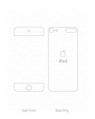 Apple iPod Touch 6th Generation Vinyl Skin Cut File Template 2017