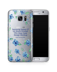 Samsung Galaxy S7 UV TPU Clear Mobile Case Design Mockup 2016