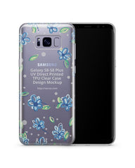 Samsung Galaxy S8-S8 Plus UV TPU Clear Mobile Case Design Mockup 2017