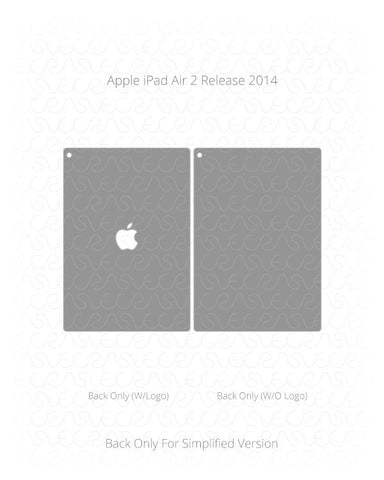 Apple iPad Air 2 Vinyl Skin Vector Cut File Template 2014