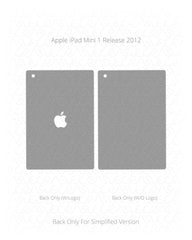 Apple iPad Mini 1 Vinyl Skin Vector Cut File Template 2012