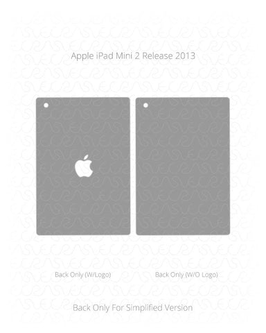 Apple iPad Mini 2 Vinyl Skin Vector Cut File Template 2013