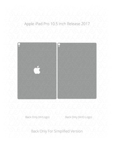 Apple iPad Pro 10.5 Inch Vinyl Skin Vector Cut File Template 2017